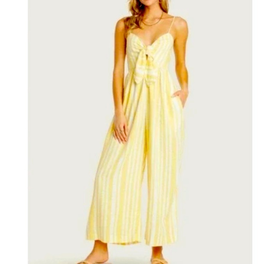 Willow Yellow Striped Jumpsuit